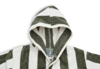 bademantel gestreift schwarz weiss