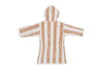 bademantel gestreift weiss rosa