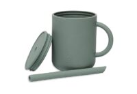 trinkbecher aus silikon grau